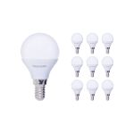 Multipack 10x Noxion Lucent Lustre LED E14 Ball Frosted 2.5W 250lm - 827 Extra Warm White | Replaces 25W