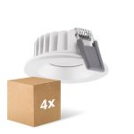 Multipack 4x Ledvance LED  SPOT AIR FIX Aluminium  6W 480lm 36D - 927 Extra Warm White | Cutout 68mm - IP65 - Best Colour Rendering -  Dimmable